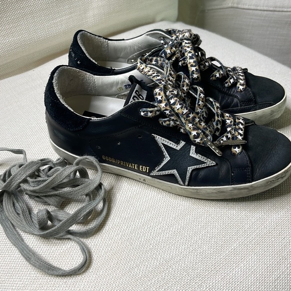 Golden Goose Shoes - Golden Goose Black Leather Sneakers.  Worn a handful of times.  EUC. 35.
